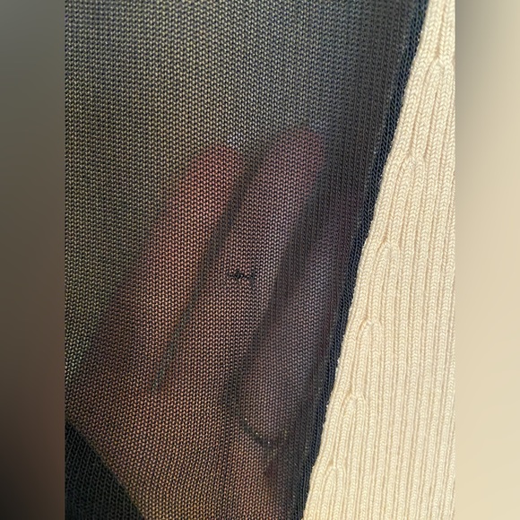 Reed Krakoff cashmere, wool, silk, & lamb’s leather top - Picture 4 of 4